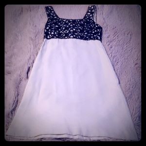 Black and white vintage formal dress handmade